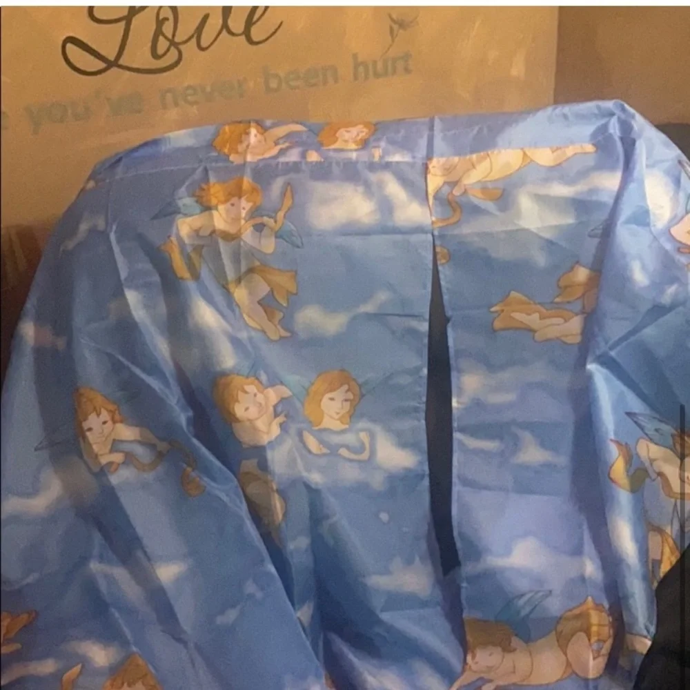HL 1997👼mirror 8x6W & Angel shower curtain & 2 FIGI picture frames